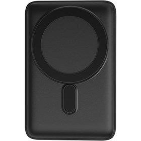 Resim Wiwu Wi-P011 Gentleman Serisi LED Işık Göstergeli Standlı Kablosuz Powerbank 10.000mAh 15W - Siyah 