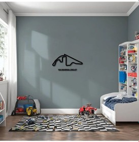 Resim Dekoratif Metal Sanatı Abu Dabi Grand Prix Metal Duvar Tablosu Formula 1 