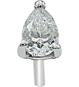 Resim Damla Pırlanta Erkek Küpesi - G Renk 0.09 Karat 18 Ayar 