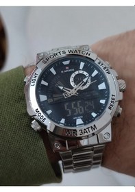Resim Naviforce Erkek Kol Saati Çift Kordonlu Dijital & Analog 2100 