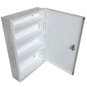 Resim Akşan Metal Kilitli Kapaklı İlk Yardım Ecza Dolabı Beyaz Kod : 41 Beyaz 