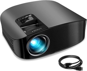 Resim Goodee Projektör 1080P - 12000L Dış Mekan Video Projektörü 230 inç 