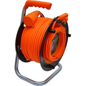 Resim Bylion CCA Kablo Seyyar Makaralı Uzatma Kablosu Çim Biçme Makinesi Uyumlu Dişi Fişli Termal Sigortalı 3x1.5 20 Metre+2 Metre 