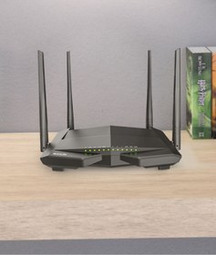 Resim Tenda V12 4port Gigabit, Ac1200 Dual Band 4x5dbi Anten Vdsl Modem 