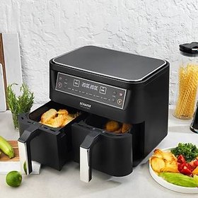 Resim SCHAFER FIT FRY DUAL AIRFRYER SIYAH 