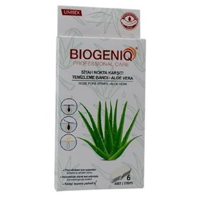 Resim Biogeniq Siyah Nokta Temizleme Bandı Aloe Vera 6'lı 