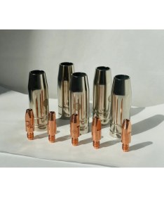 Resim Gazsız Gazaltı Kaynak Başlığı Nozul ve Meme 