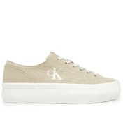 Resim VULC FLATFORM LOW CV MG Krem Kadın Sneaker Calvin Klein