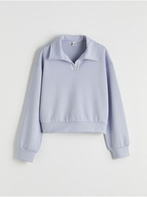 Resim LC Waikiki Polo Yaka Kız Çocuk Soft Touch Sweatshirt ve Eşofman Altı 