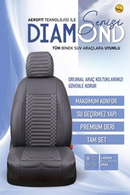 Resim stiloto TATA XENON UYUMLU EXCLUSİVE SERİSİ DERİ TAM SET OTO KOLTUK KILIFI 