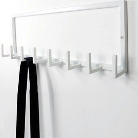 Resim Aju Duvar Askısı 7 Kollu Metal Askılık Modern Elbise Çanta Ev Banyo Mutfak Askılığı Düzenleyici Askılık Beyaz 