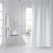 Resim Afeks Home Beyaz 180x200 cm Polyester Banyo Perdesi (AFEKSHOME.10012) 