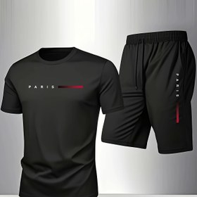 Resim Erkekler İçin Moda Logolu Rahat Spor Kıyafet Takımı - Ev Giyimi İçin Mükemmel Hediye 