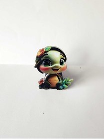 Resim Noyan Tasarım Otomobil Fan Kokusu Çiçekli Sevimli Kaplumbağ 