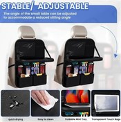 Resim Chuangyinshop Grey Multifonksiyonel Araç Organizer Tablet Tutucu Bardak Saklama Anti Kick Mat 