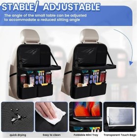 Resim Chuangyinshop Grey Multifonksiyonel Araç Organizer Tablet Tutucu Bardak Saklama Anti Kick Mat 