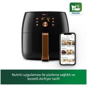 Resim Philips 1.4 KG Airfryer XXL Smart Sensing Fritöz 7.3 Litre Premium Gold 