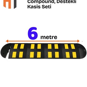 Resim Hayat Trafik Kauçuk Yol Kasisi, Destekli Kasis Seti 6 Metre 
