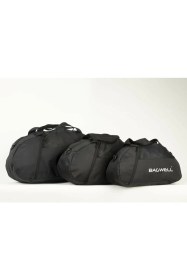 Resim Bagwell 3'lü Set Spor ve Seyahat Çantaları Pamuk Polyester Malzemeden Siyah Renkli Kullanışlı 