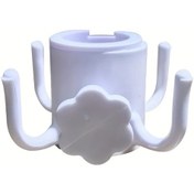 Resim Xuweiwei Beyaz Ayarlandabilir 4 Kollu Sağlam Plaj Şemsiyesi Askısı 