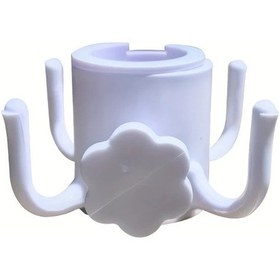 Resim Xuweiwei Beyaz Ayarlandabilir 4 Kollu Sağlam Plaj Şemsiyesi Askısı 