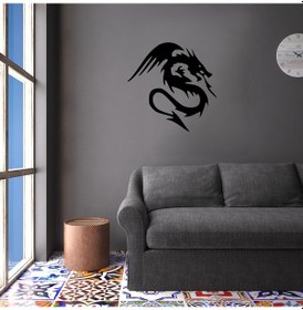 Resim Ejder Folyo Sticker 70cm Uzunluk Siyah 