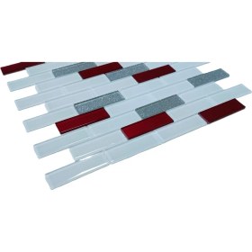 Resim MozaiKristaL Mutfak Tezgah Arası ve Iç Dekorasyon Için Kristal Cam Mozaik. Cam Ölçüsü: 23X73 Mm. File Ölçüsü: 30X30 cm. ( 1 Kutu = 1 m2 Fiyatıdır ) 