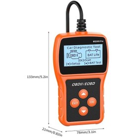 Resim Pazly Profesyonel Obd Tarayıcı - 12v Benzinli Araçlar İçin Motor Arıza Okuyucu Ve Pil Test Cihazı Çok Dilli 