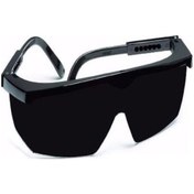 Resim Korumalı Laboratuvar Gözlüğü Siyah / Çapak - Gözlüğü 