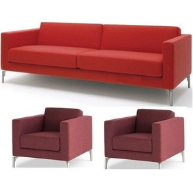 Resim Koltukstilim G-32 Üçlü Bekleme Takımı Kırmızı 