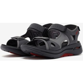 Resim Skechers Go Walk Arch Fit Sandal - Mission İi Erkek Gri Sandalet 229064 Ccrd Gri 