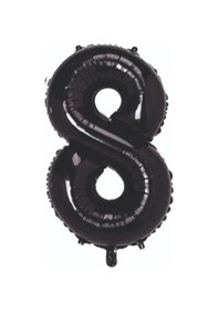 Resim 34" Folyo Rakam 76cm "8" Siyah / Black Siyah 