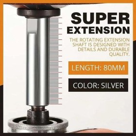 Resim Xiaobaoyu 3pc Açılı Taşlama Uzatma Biyel, M10 Diş Adaptörü, 80MM (Yurt Dışından) 