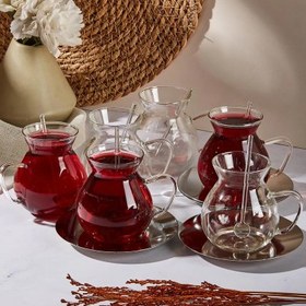 Resim Perotti Keyf-i Ala 18 Parça Çay Bardağı Seti 200 ml 