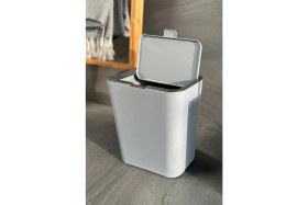 Resim Flip 6 Lt Banyo Mutfak Tezgah Üstü Çöp Kovası, Şık ve Pratik Kullanım 