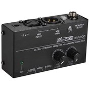 Resim Jeehugo Siyah Ultra-kompakt Kulaklık Amfi, Xlr Mikrofon Girişi/geçişi, 6.35mm&3.5mm Çıkış, Ses Kontrolü, Gnd Lıft Düğmesi, 100-240v Avrupa Standartı 10.1" 