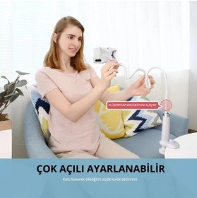 Resim Ugreen Flexible Esnek Yatak Masa Telefon Tutucu Beyaz 90cm 