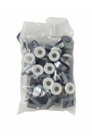 Resim Alucorex Alüminyum Duşakabin Tekerleği Rulman Tekerlek Alt Üst 8 Adet 22 mm 