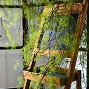 Resim Vintage Yapay Su Bitkisi Rattan, Klima Borusu Barınağı için Plastik Sahte Yeşillik, Tavan Peyzaj Dekoru, Avlu için Sarmaşık Çim, Asma Çit Süsü, Siyah Kemik Awn Dükkan Penceresi Kaya Dekorasyonu - Gereksiz, Tüysüz 