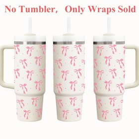 Resim 2 adet Sevgililer Günü ve Yeni Yıl Günü İlham Verici Tasarım 40oz UV DTF Çıkartmaları - Karikatür Kelebekler, Güller, Kafatasılar, Kaplumbağalar, Kalpler, Kurdeleler - 16oz Şişeler için DIY Cam Bardak Çıkartmaları, DIY Hediye Paketleme | Karikatür Tasarımı | Parlak Bitiş, Bardak Süslemeleri 
