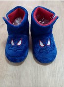 Resim Erkek Çocuk Panduf Örümcek Adam Figürlü Ev Patiği Lacivert 