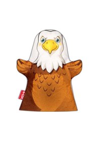 Resim Tox Kartal Vahşi Hayvanlar Keçe El Kukla T132 . Eğitici Oyuncak 