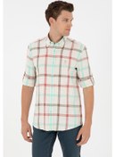 Resim U.s. Polo Assn. Erkek Taş Gömlek Desenli 50290279-vr049 Taş 