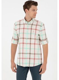 Resim U.s. Polo Assn. Erkek Taş Gömlek Desenli 50290279-vr049 Taş 