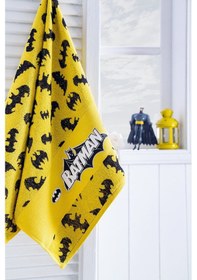 Resim Özdilek Batman Dark Lisanslı Çocuk Havlu Bornoz Seti 11/12 Yaş 43009 Sarı 