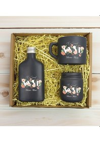 Resim Bk Gift Kişiye Özel İsimli Dtf Anne Temalı Antrasit Kahve Fincanı & Kolonya & Mum Hediye Seti-4, Anneye Hediye, Anneler Günü Hediyesi Kobitmeyencom309 