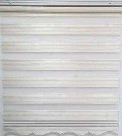 Resim BBB Geniş Pliseli Simli Zebra Stor Perde MZ296 150x200 