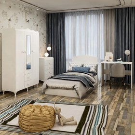 Resim Garaj Home Elit Genç Odası Takımı Beyaz 