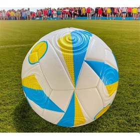 Resim Avrupa Futbol Şampiyonası Maç Topu Kabartmalı Yüzey Halı Saha Çim Topu+POMPA 