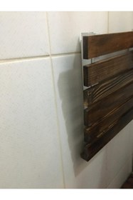 Resim KZY Hobi Ahşap Katlanır Banyo Tabure 35x30 Ebat 